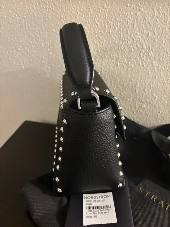 Authentic NWT Strathberry Nano Mosaic Studded Leather Top Handle Bag - Picture 4 of 10